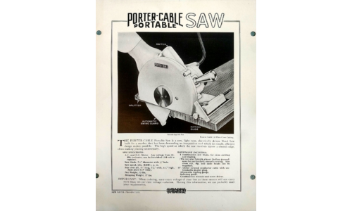 Porter Cable Portable Saw 1928