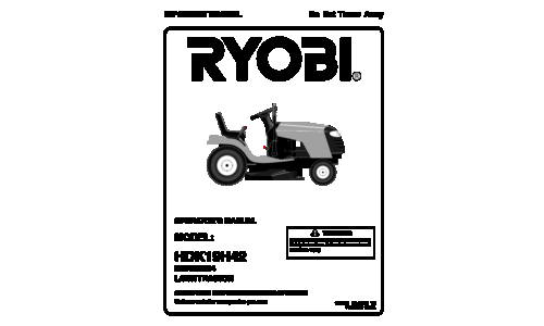 Ryobi 197788 User Manual