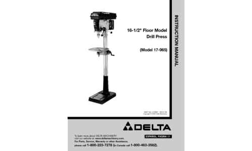 Delta 17-965 User Manual