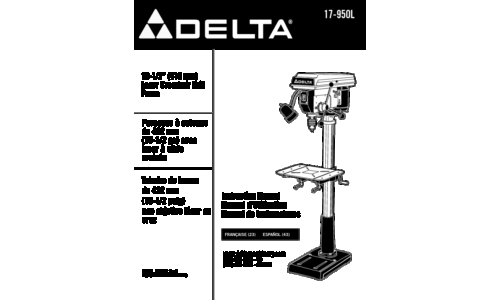 Delta 17-950L User Manual