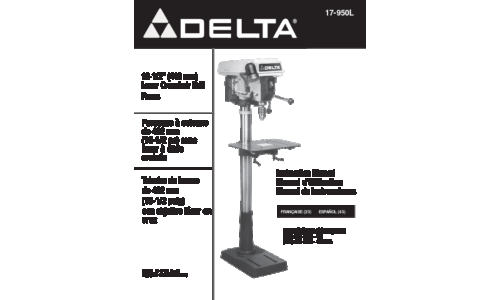 Delta 17-950L Drill User Manual