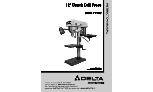 Delta 11-990 User Manual